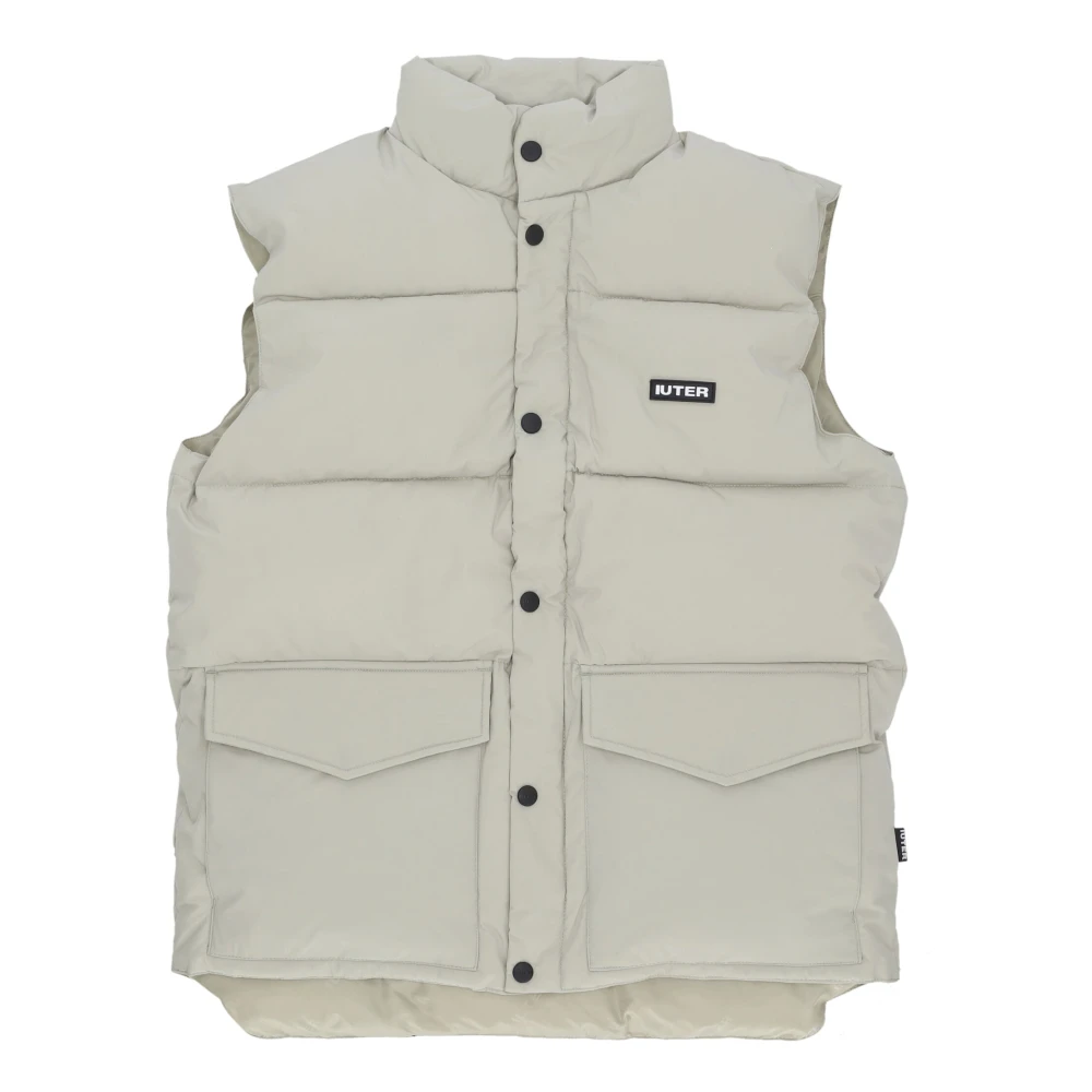 Iuter Mouwloos Puff Vest Ice Beige Heren