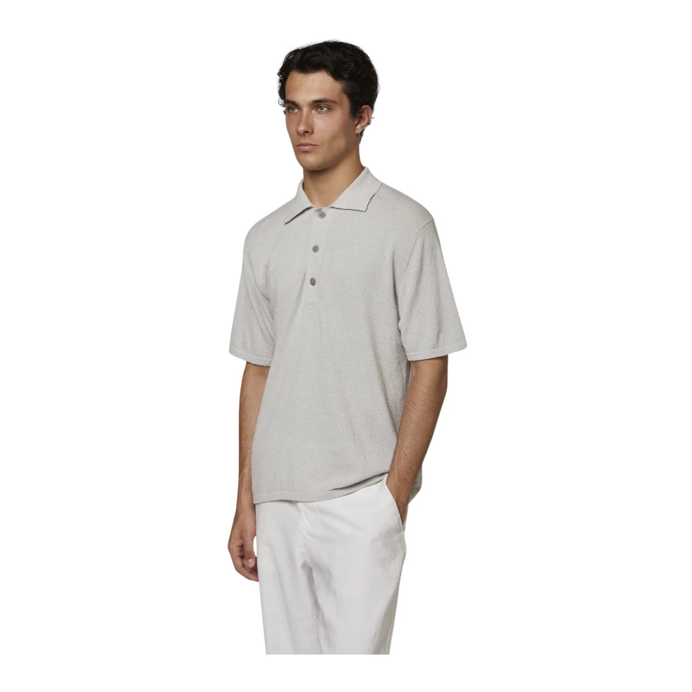 Daniele Fiesoli Men's Gray Polo Shirts, Xl, Polo Shirt Df 3070