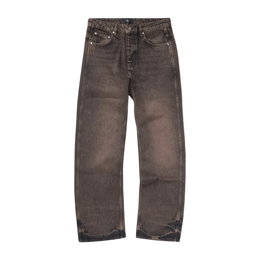 Represent Men's Brown Straight Fit Jeans, W30, R2 Straight Leg Denim