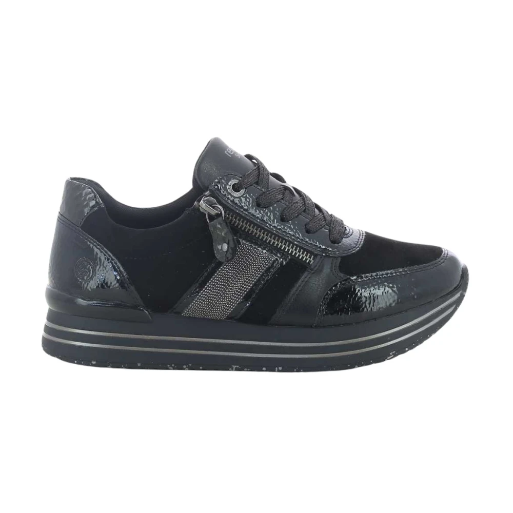 Remonte Zwarte Damessneakers Stijlvol en Comfortabel Black Dames