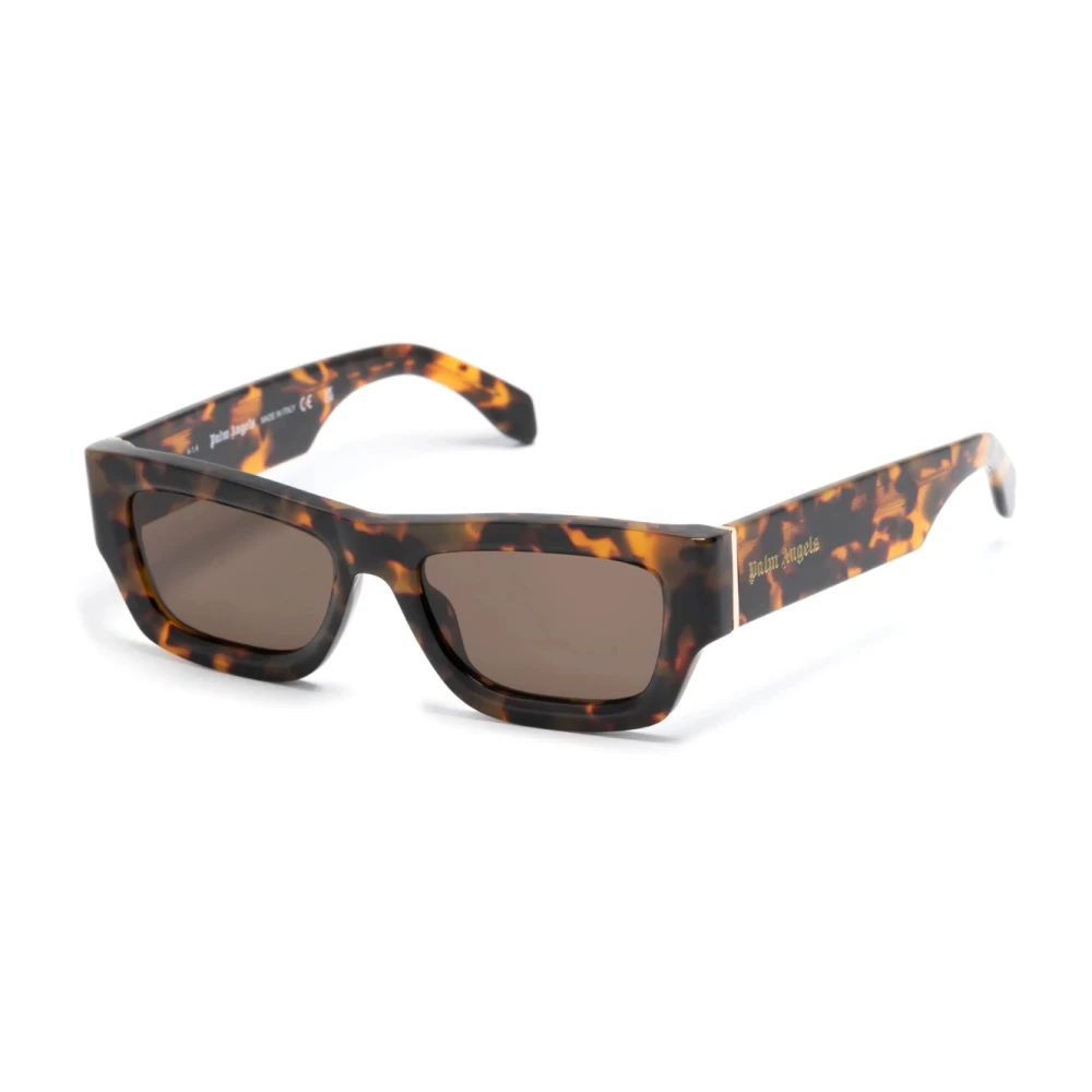 Palm Angels Men's Brown Auberry Rectangle Sunglasses - Size One Size - Image 7