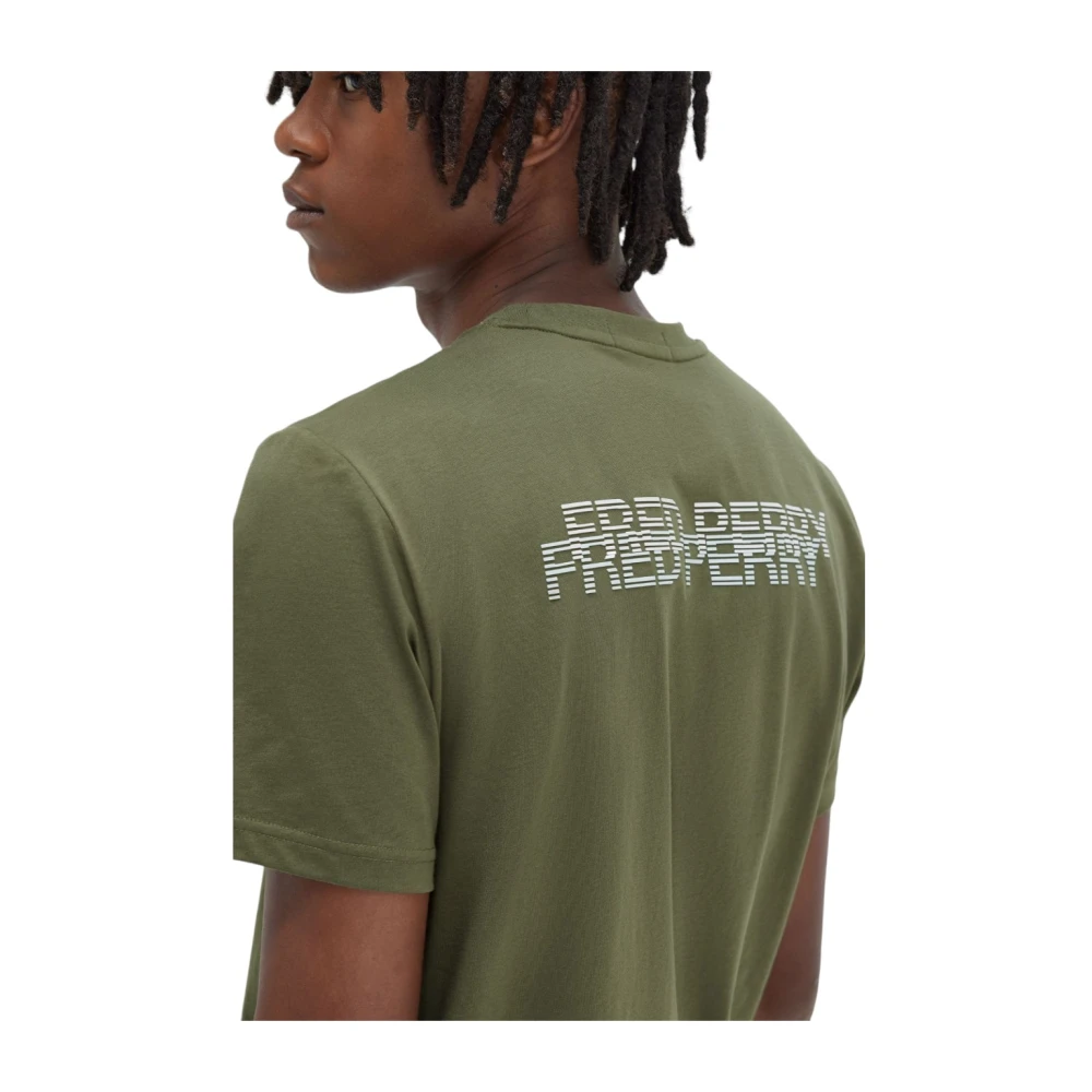 Fred Perry Casual Katoenen T-shirt Green Heren