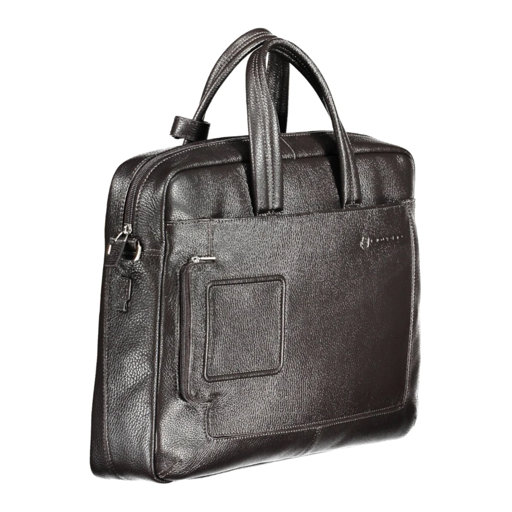 Piquadro Bruine Heren Aktetas met Laptoptas Brown Heren