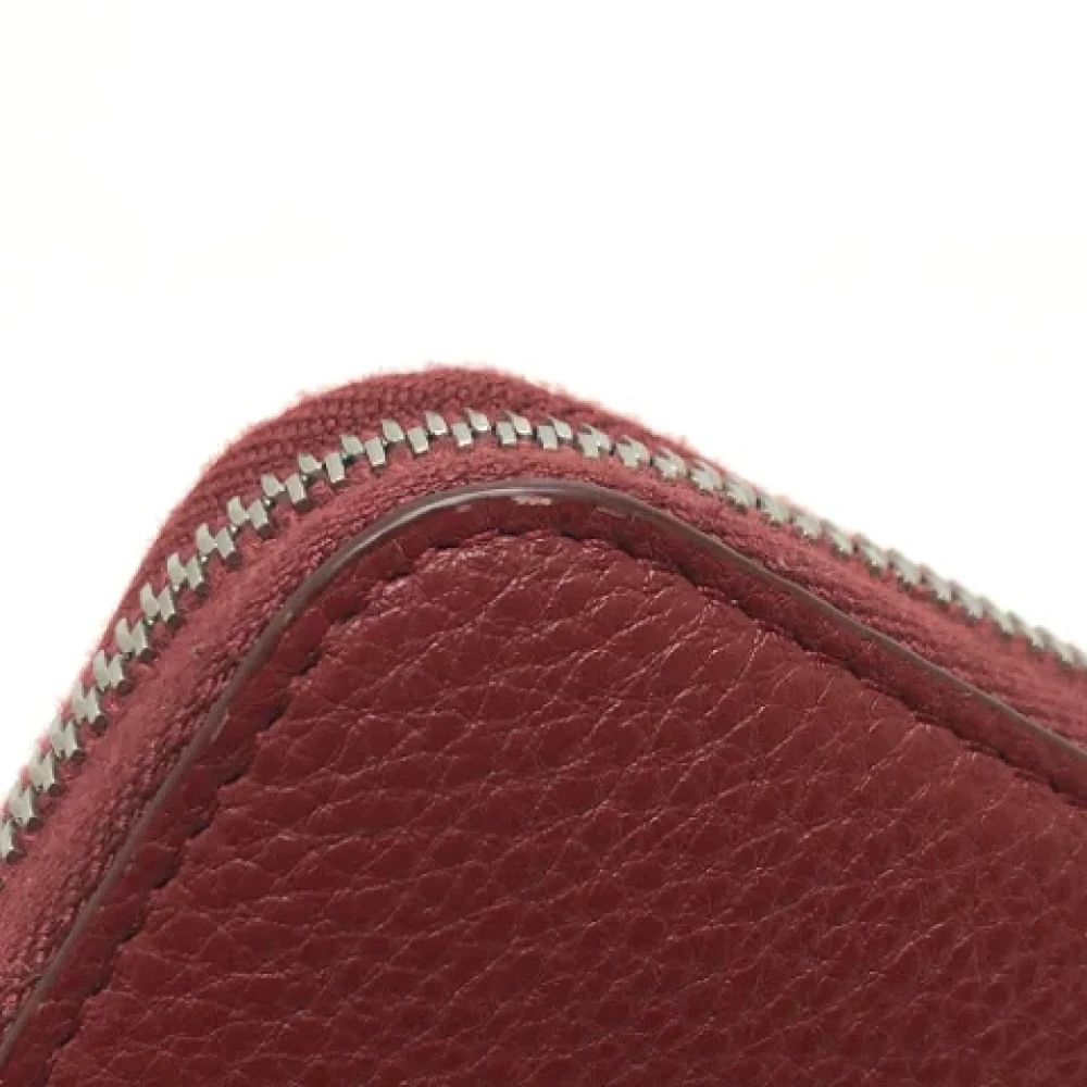 Prada Vintage Pre-owned Leather wallets Red Dames