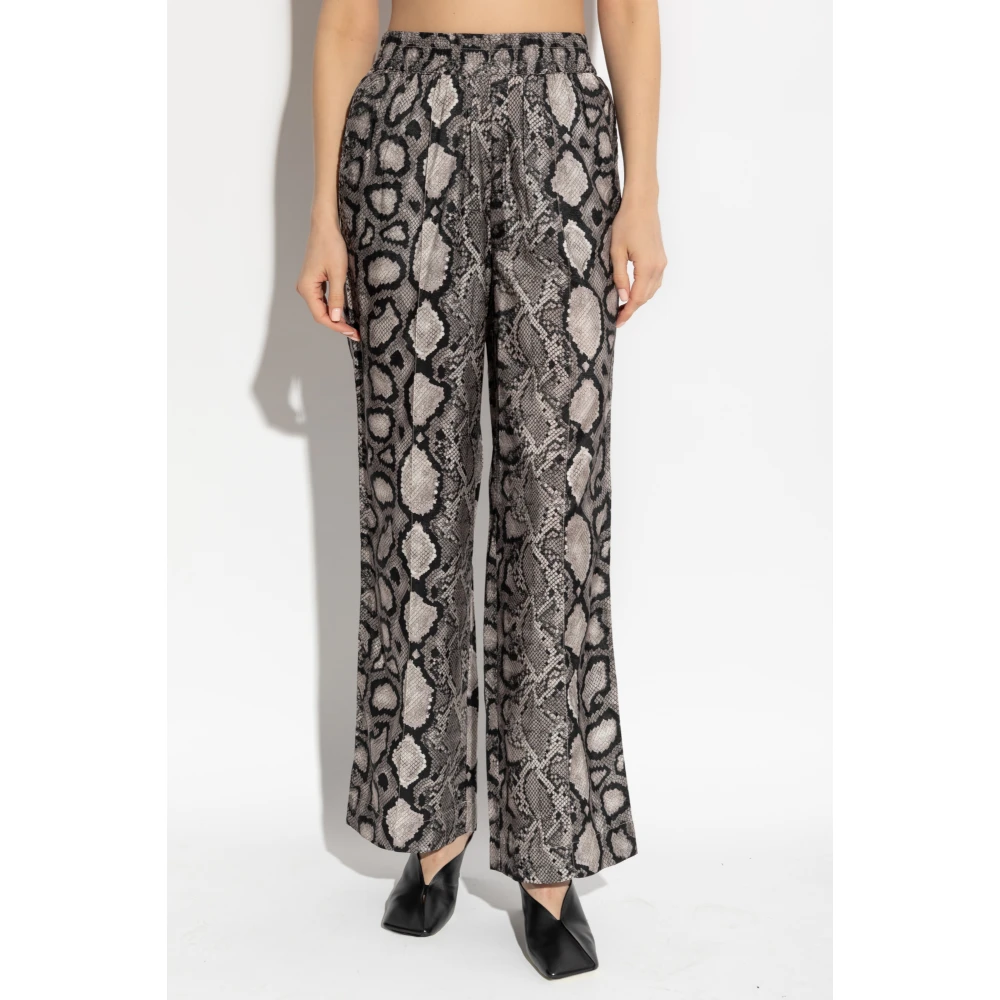 AllSaints Charli Animal Print Broek Gray Dames