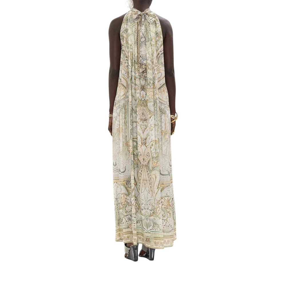 Camilla Ivory Tower Tales Zijden Jurk Beige Dames