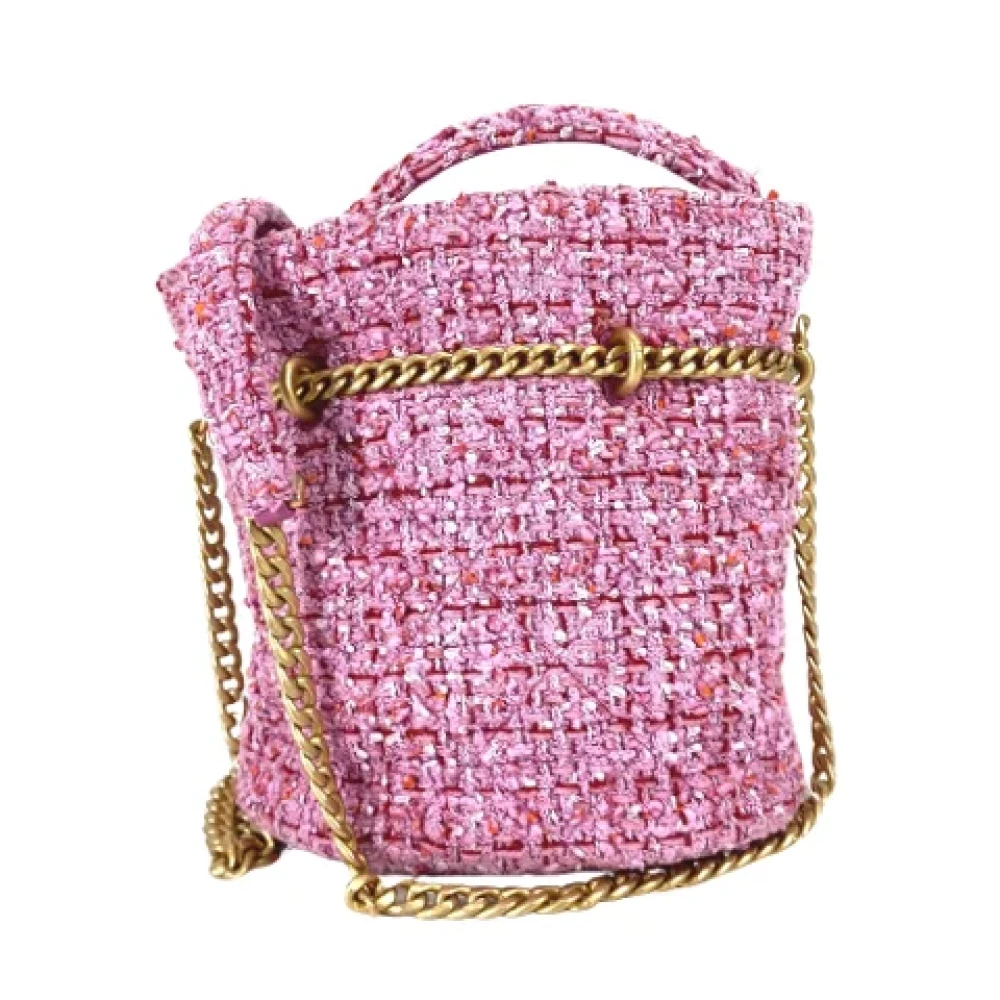 Chanel Vintage Pre-owned Fabric chanel-bags Pink Dames