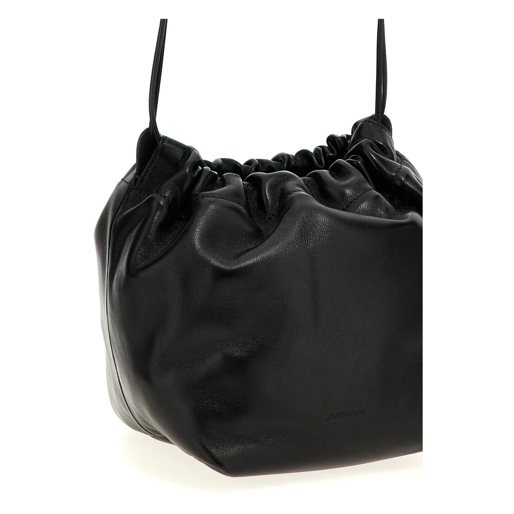 Jil Sander Schoudertas met stijl 001 Black Dames
