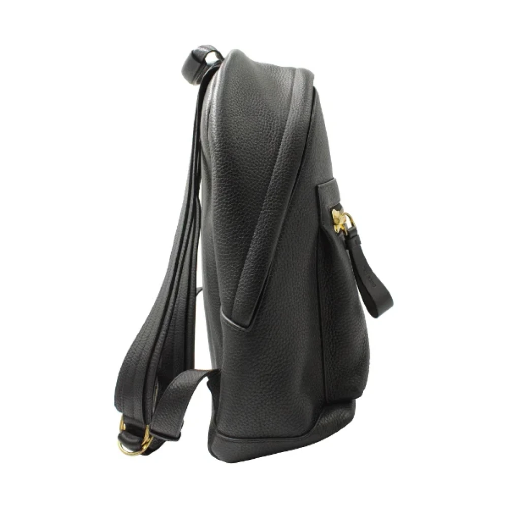 Tom Ford Pre-owned Leather backpacks Black Dames