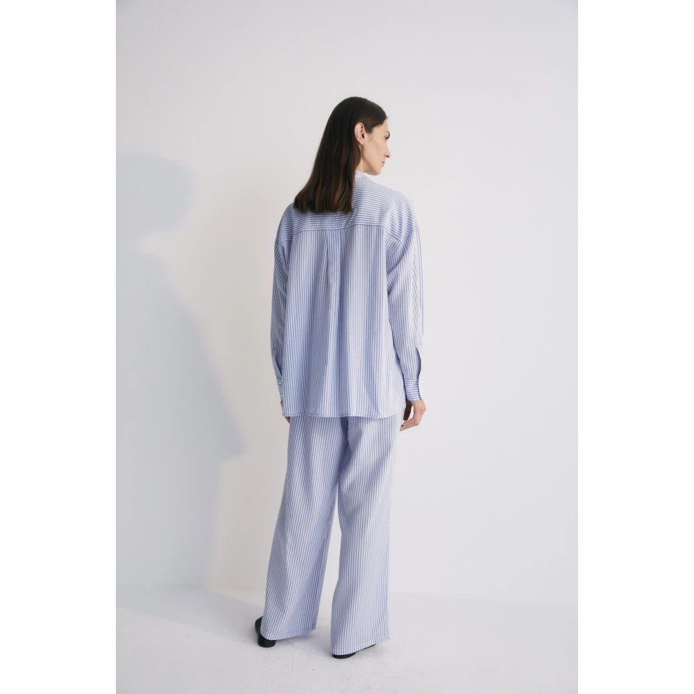 The New Society Niki Woman Pant Blue Dames