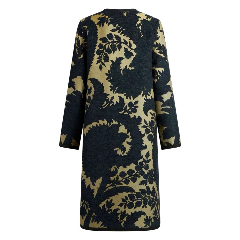 ETRO Omkeerbare knielange bloemen jacquard jas Multicolor Dames