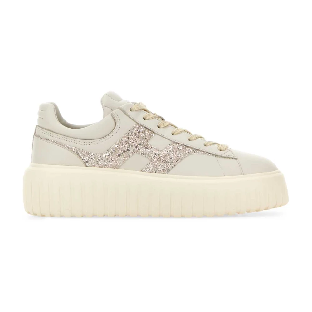 Hogan H-Stripes Platform Sneakers Dames Schoenen Beige