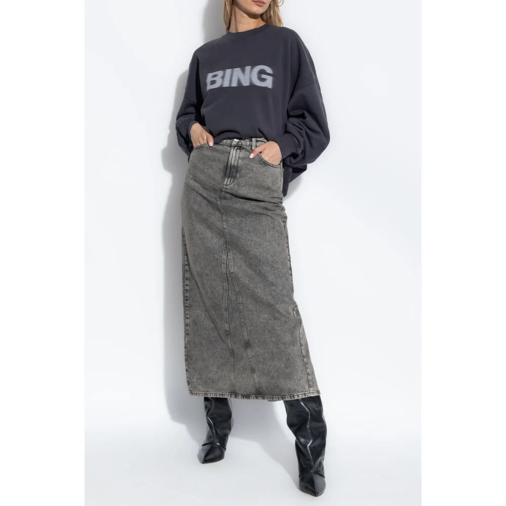 Anine Bing Sweatshirt met logo Gray Dames
