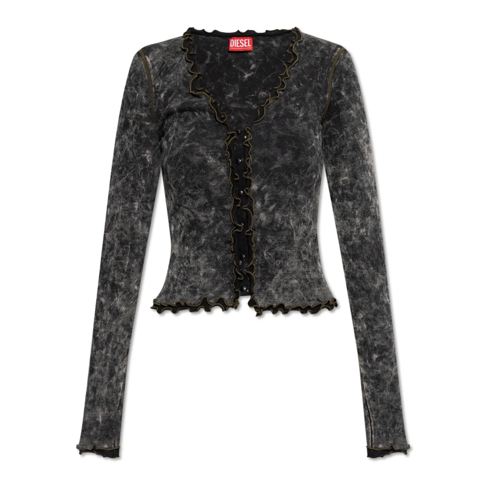 Diesel Top T-Flux Black Dames