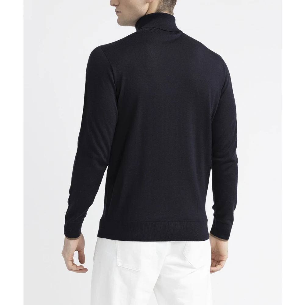 PESERICO Puur nieuwe wol coltrui Blue Heren