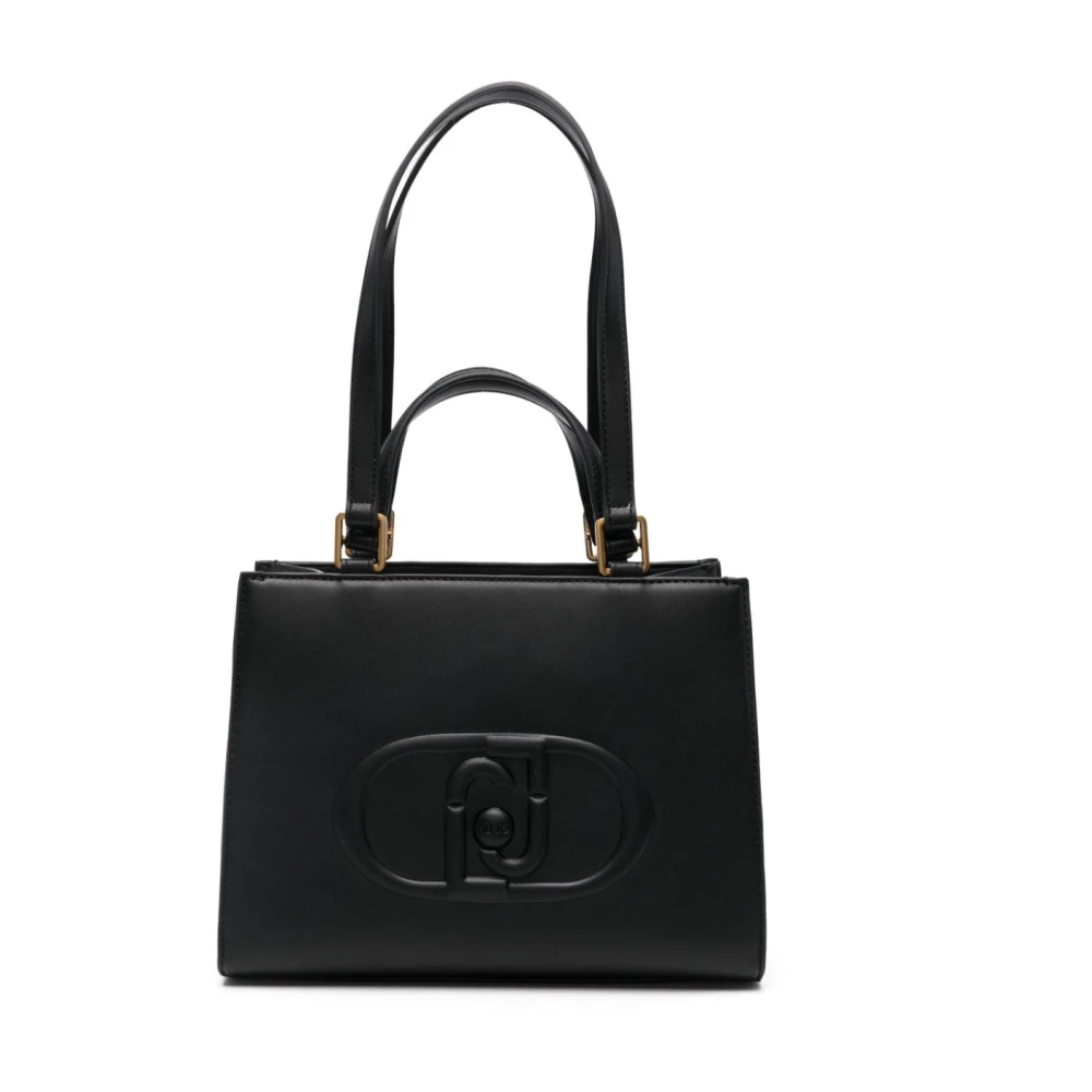 Liu Jo Zwarte Faux Leren Tote Tas Black Dames