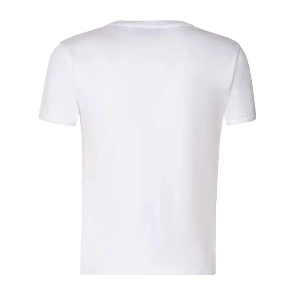 Coperni Witte Katoenen T-shirt met Ronde Kraag White Dames