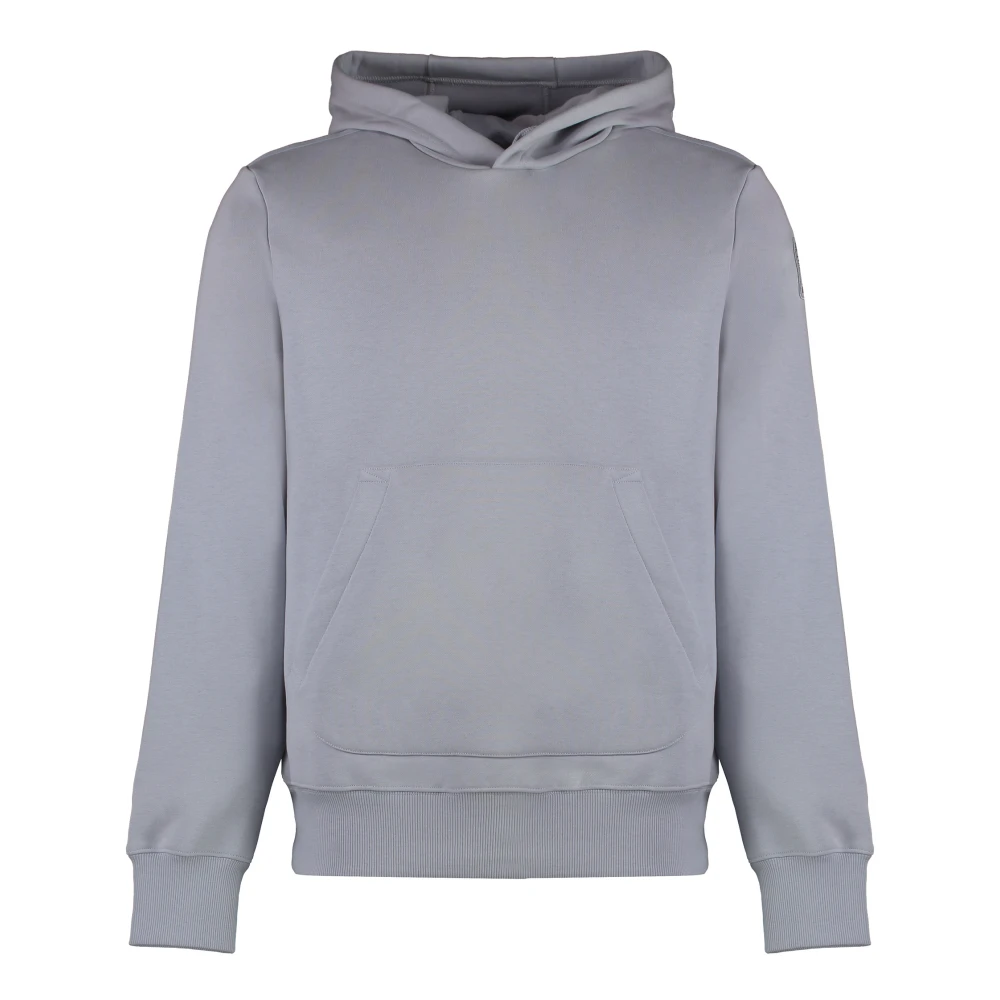 Parajumpers Verstelbare hoodie met geribde boorden Gray Heren