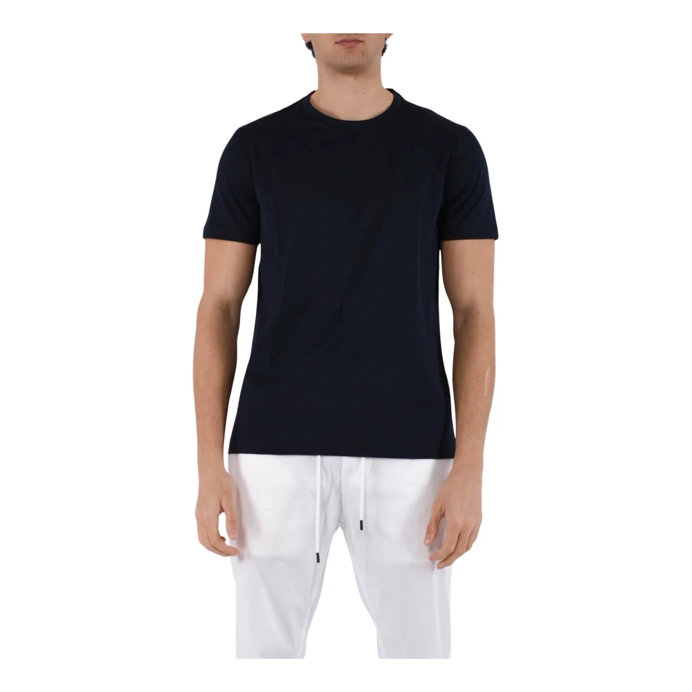 Dondup Jersey T-shirt met slim fit Blue Heren