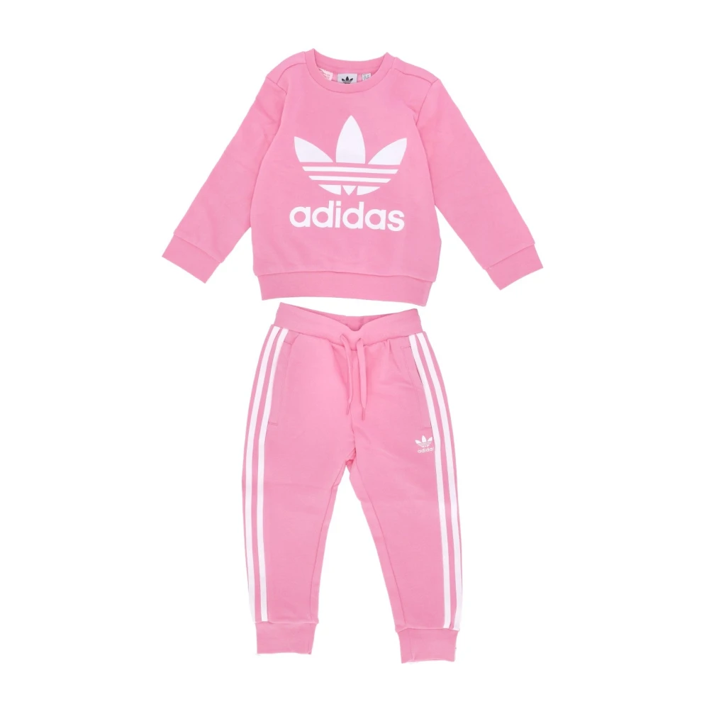 Adidas Flicka Tracksuit Crew Set Bliss Pink Pink, Flicka