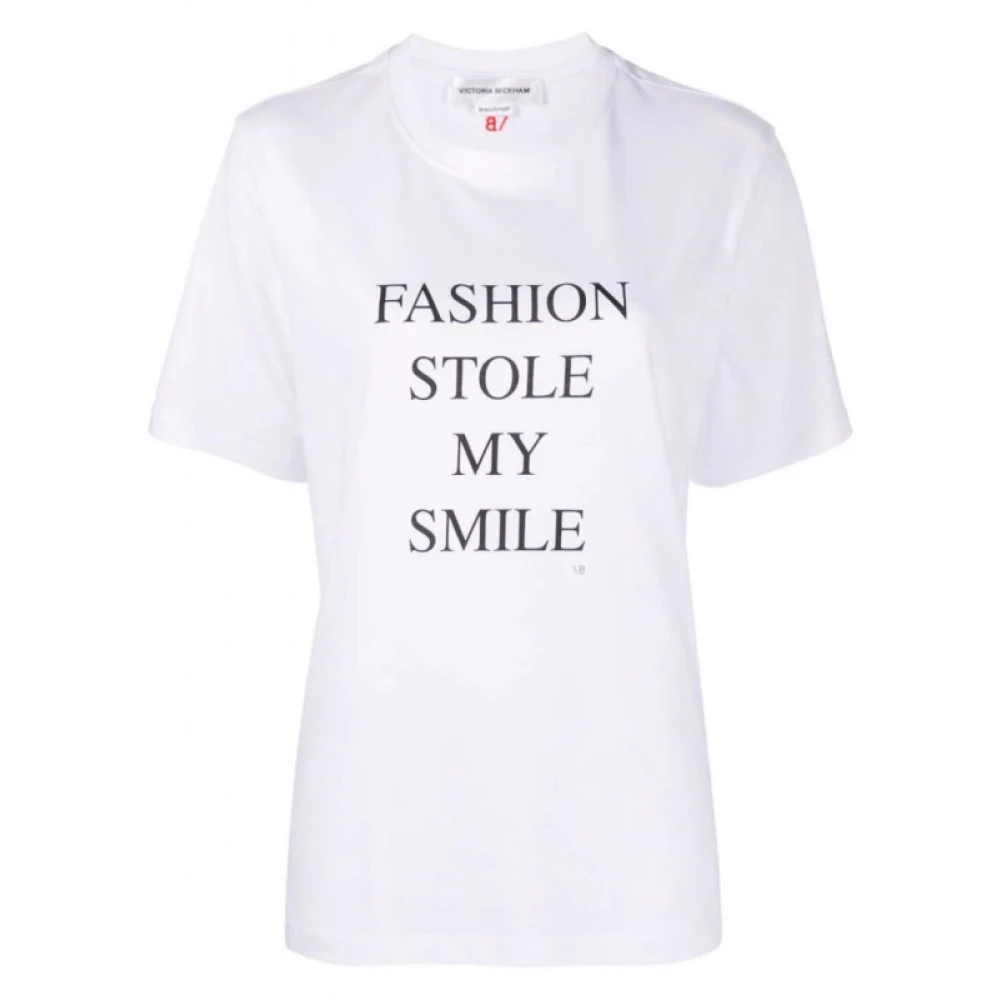 Victoria Beckham Mode stal mijn glimlach T-shirt Wit Dames