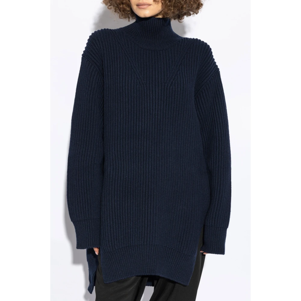 Jil Sander Wollen coltrui Blue Dames