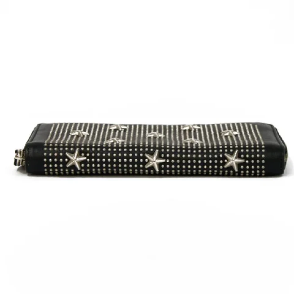 Jimmy Choo Pre-owned Leather wallets Black Dames