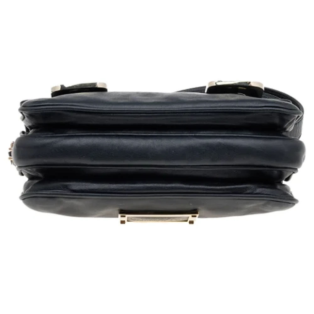 Valentino Vintage Pre-owned Leather shoulder-bags Black Dames