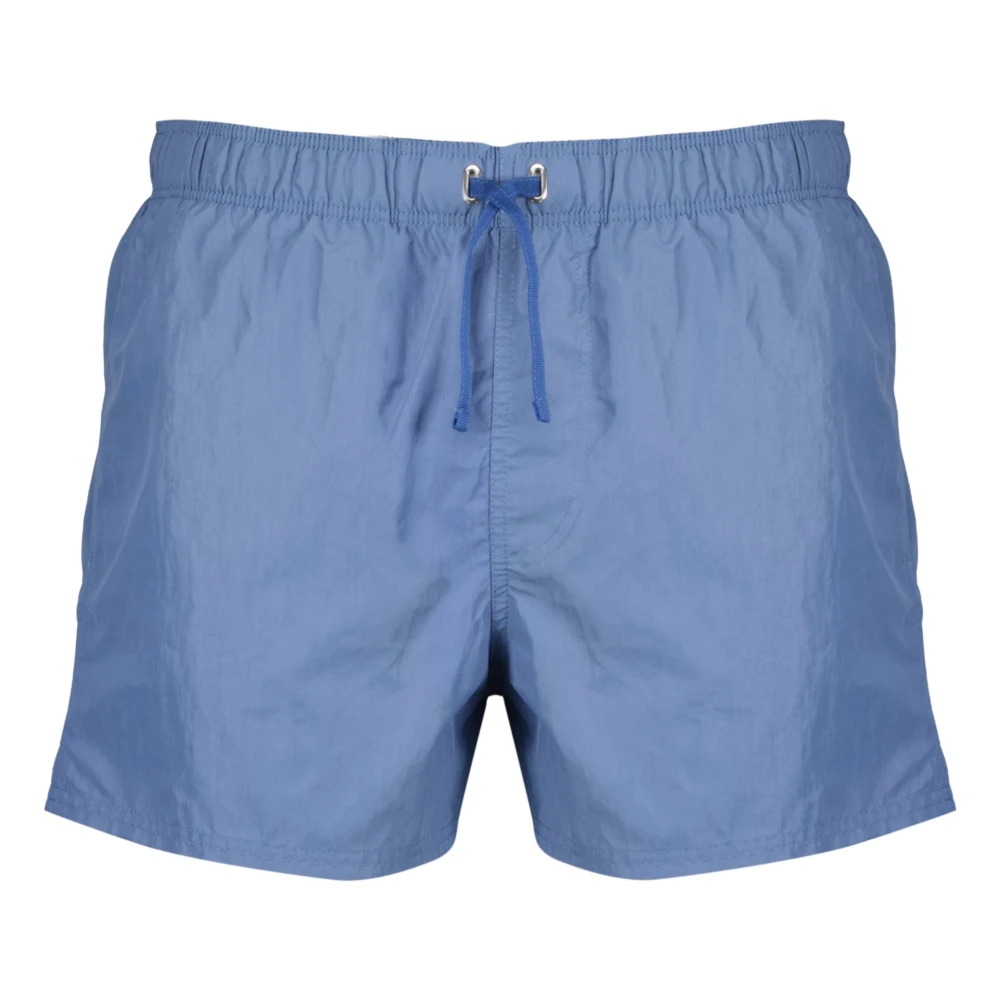 Givenchy Men's Blue Swim Shorts With Paris Embroidery