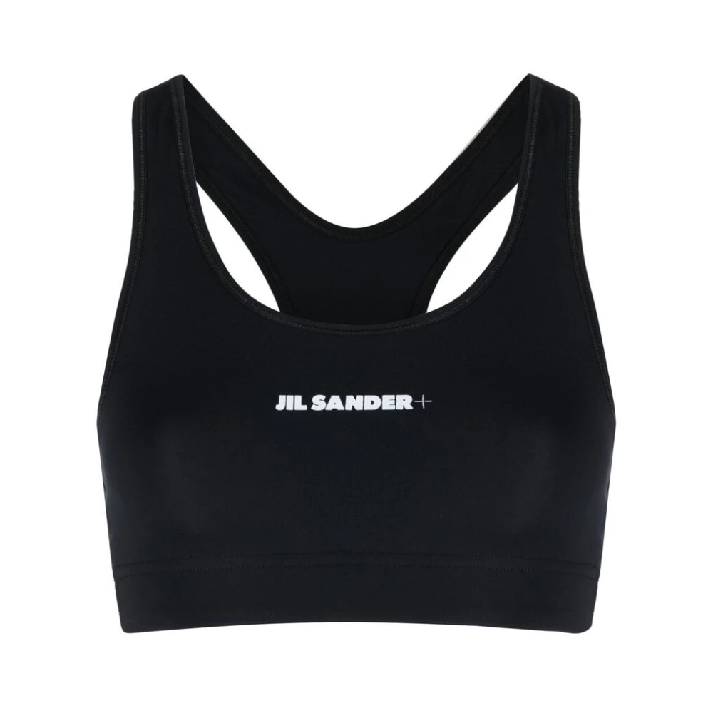Jil Sander Logo-Print Sportbeha Black Dames