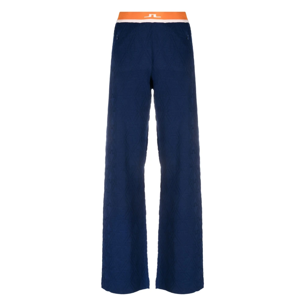 J.LINDEBERG Blauwe Gebreide Casual Broek Blue Dames