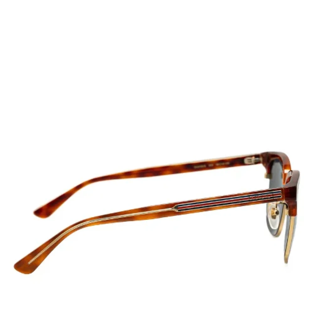 Gucci Vintage Pre-owned Plastic sunglasses Brown Dames
