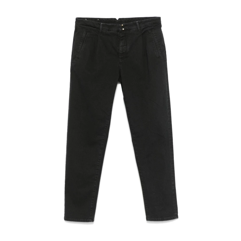 Incotex Blauwe Denim Tapered Leg Jeans Blue Heren