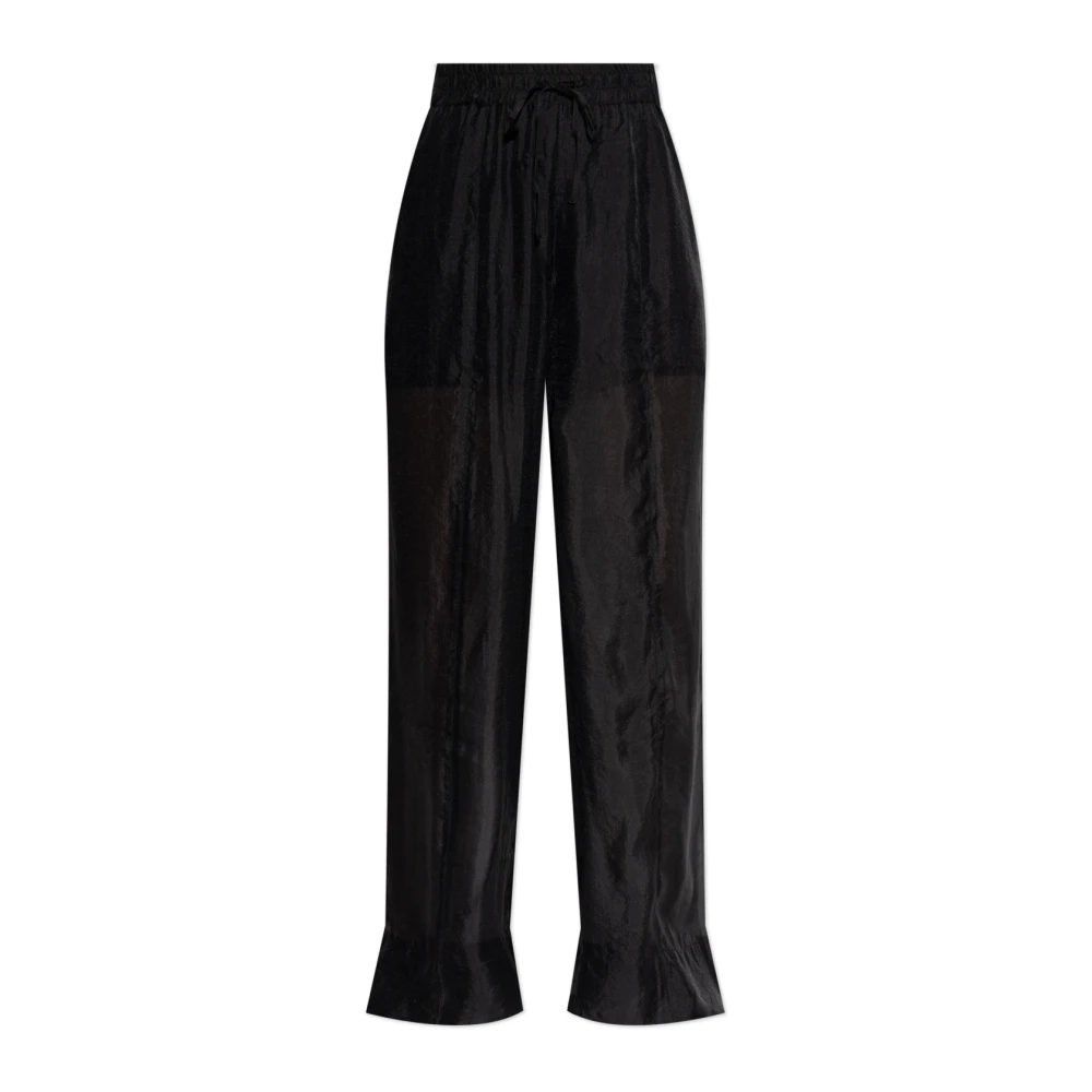 Gestuz Black Trousers Gztrudi - Female - Wide Trousers - 2XL - Trousers