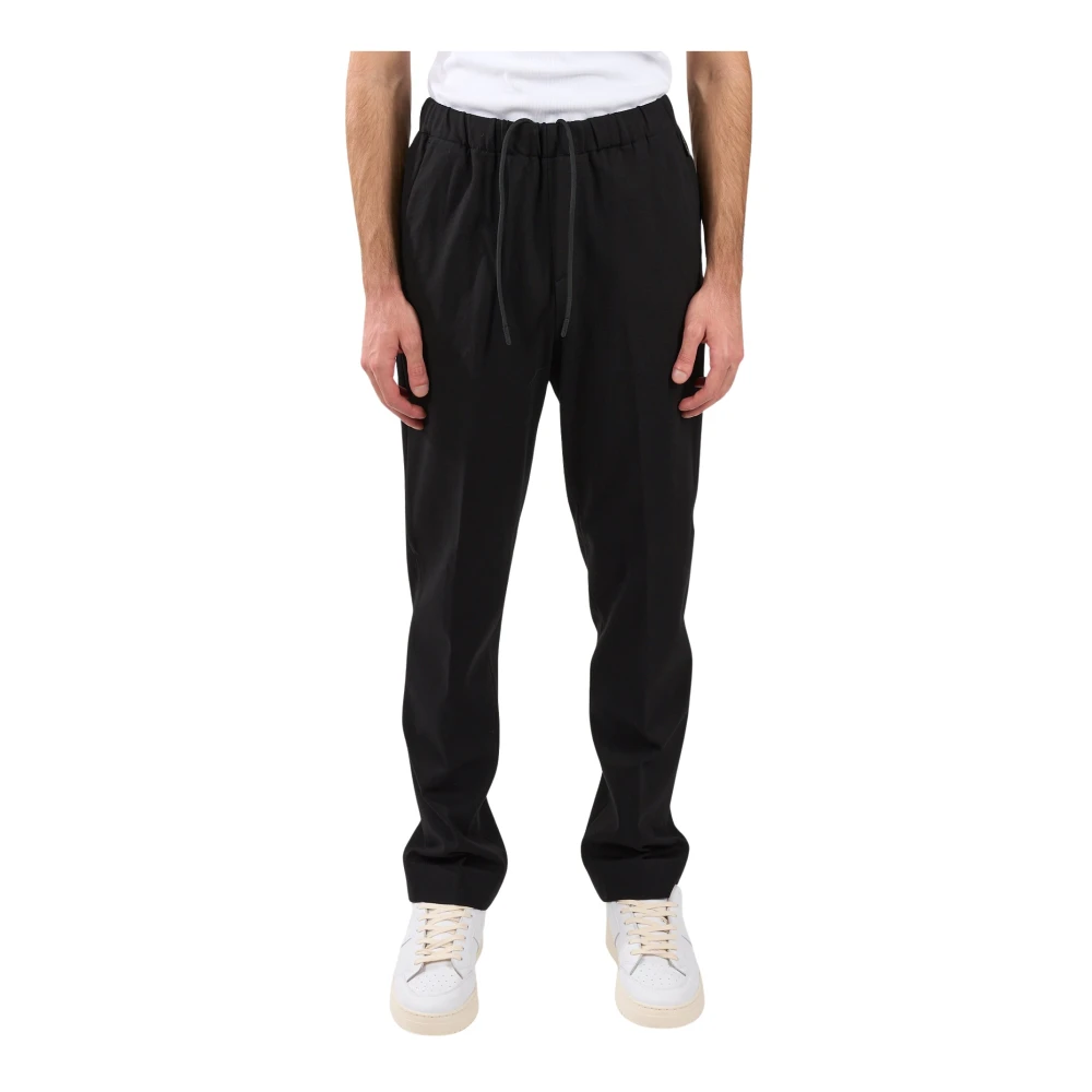 Hevo Viscose Elastische Taille Broek Black Heren