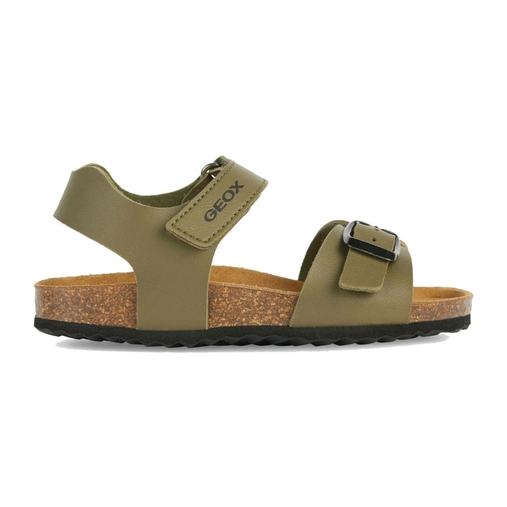 Geox Boys Green Purple Kids Musk Sandals Size 38 Eu