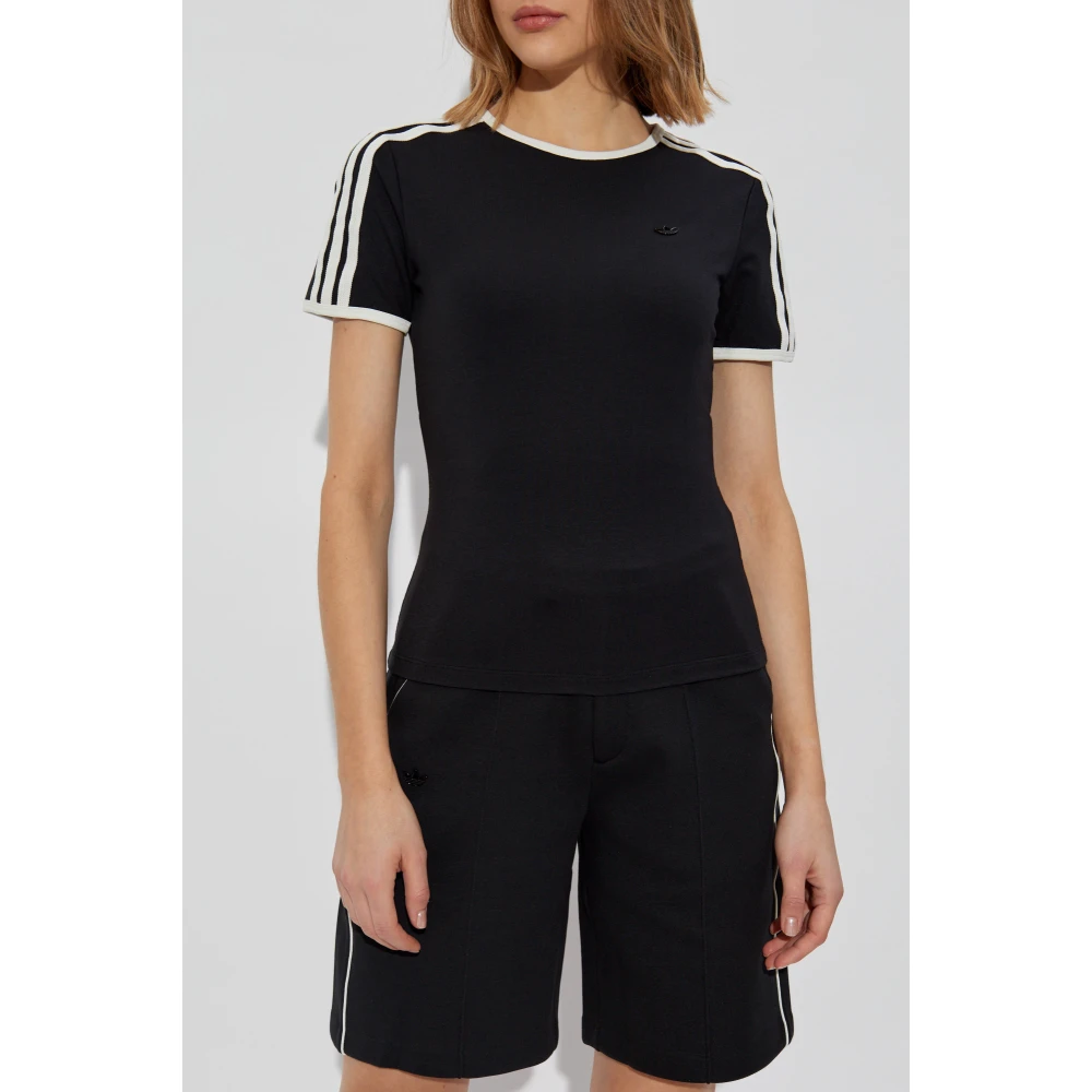 adidas Originals T-shirt met logo Black Dames