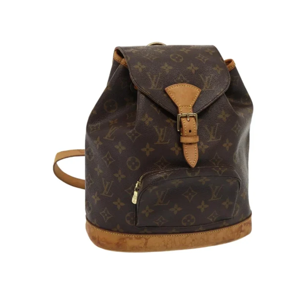 Louis Vuitton Vintage Pre-owned Canvas backpacks Brown Dames