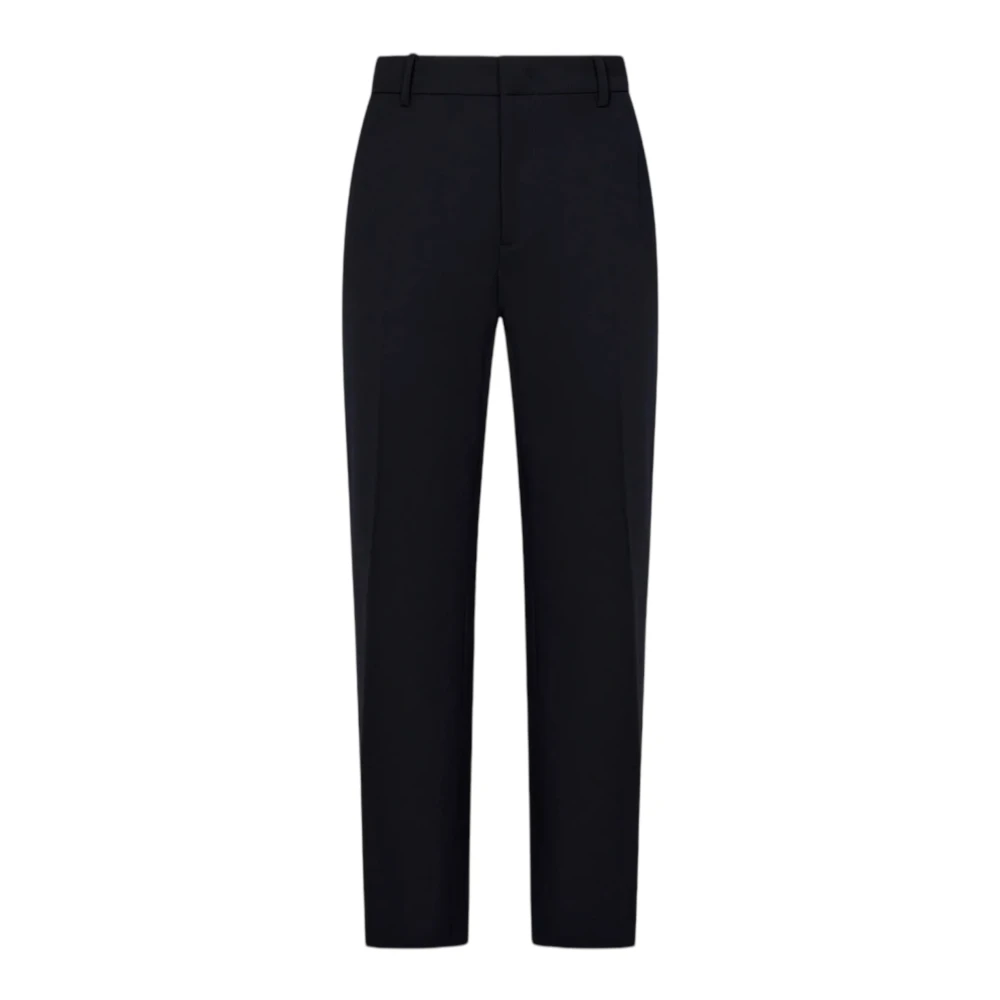 N21 Zwarte wollen elastische taillebroek Blue Dames