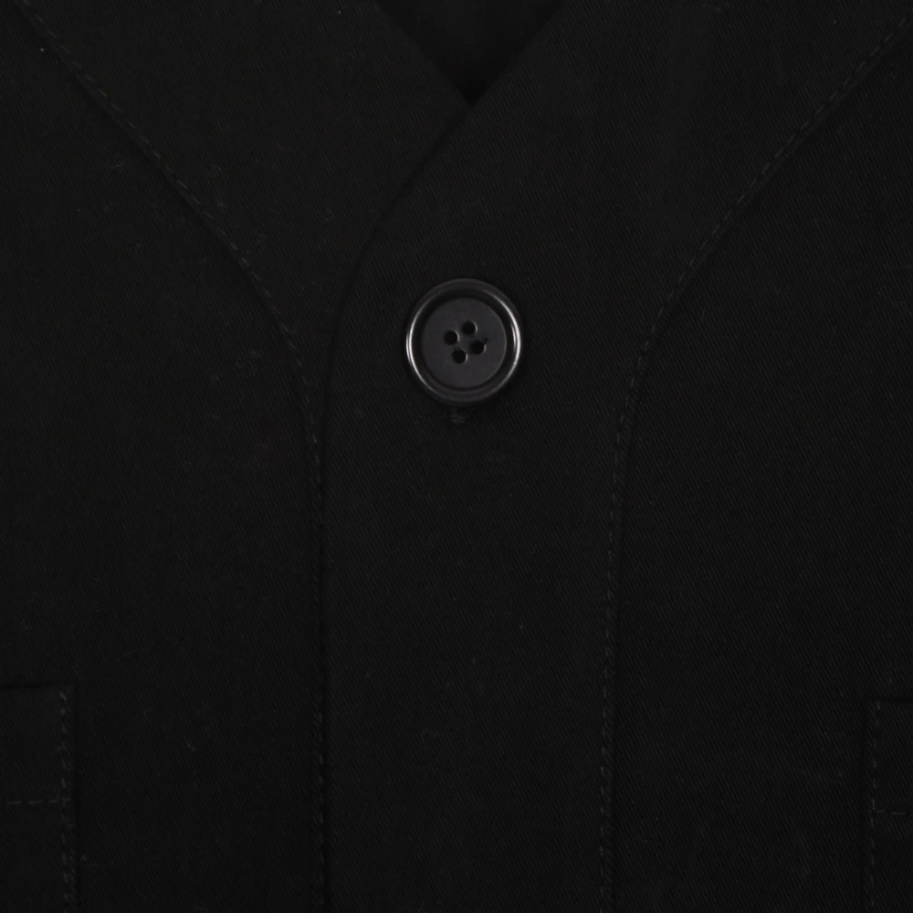 Usual Zwarte V-Hals Lange Mouw Shirt Black Heren