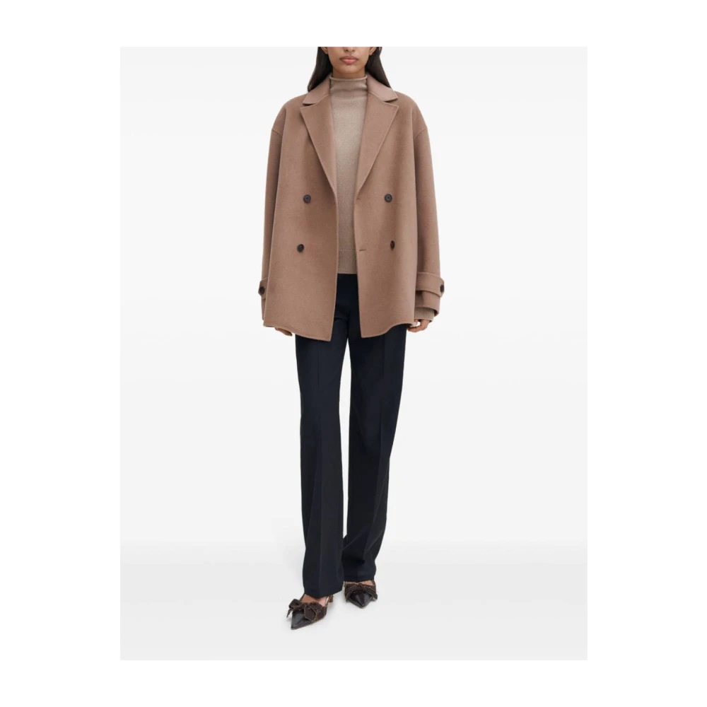 Filippa K Bruine Wol-Kasjmier Jas Brown Dames