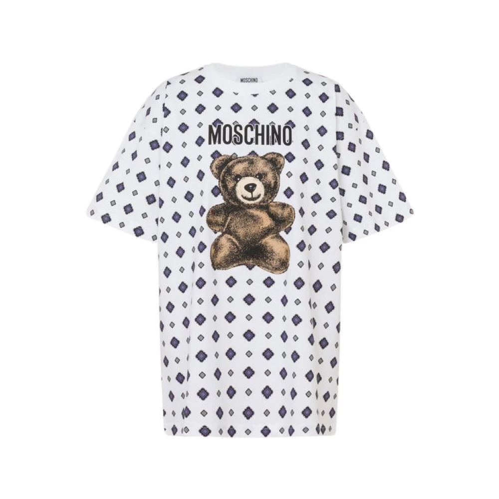 Moschino Women's Multicolor T-Shirts, S, Teddy Bear Cotton Jersey T-Shirt