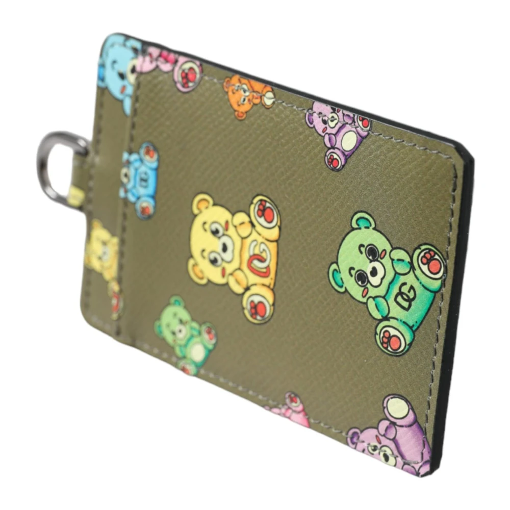Dolce & Gabbana Teddybeer Kaarthouder Portemonnee Green Dames