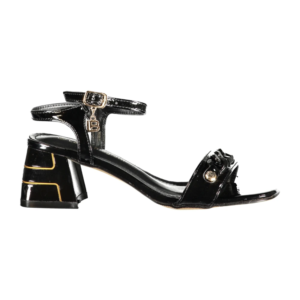 Laura Biagiotti Black High Heel Sandals, Female, 5 Uk, Sandal With Adjustable Ankle Strap
