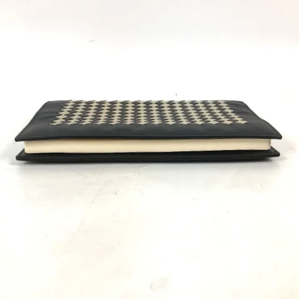 Bottega Veneta Vintage Pre-owned Leather wallets Black Dames