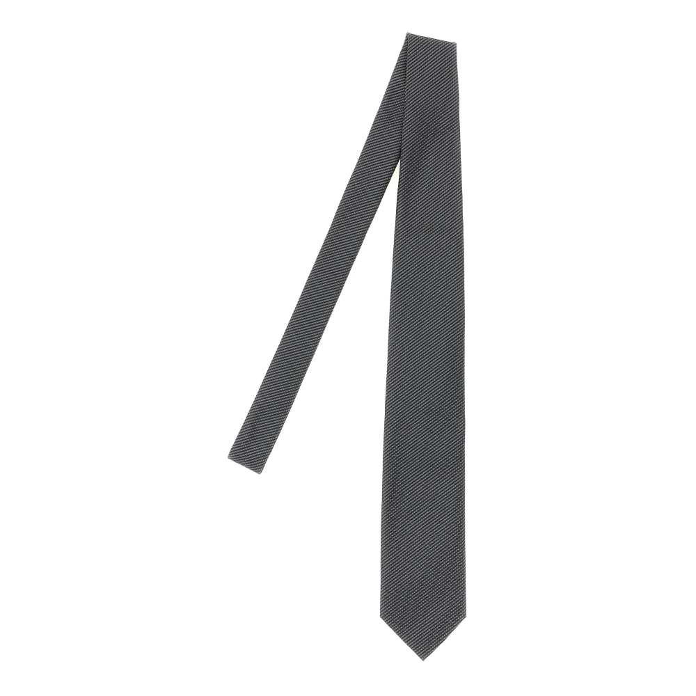 Tom Ford Men's Gray Jacquard Tie