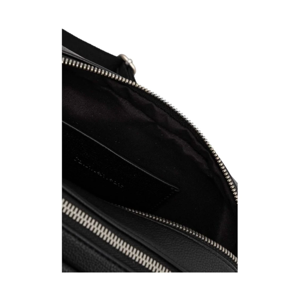 Calvin Klein Jeans Zwarte Polyethyleen Handtas Herfst Winter Collectie Black Dames