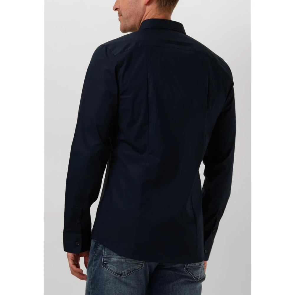 Pure Path Essentieel Casual Overhemd voor Heren Blue Heren