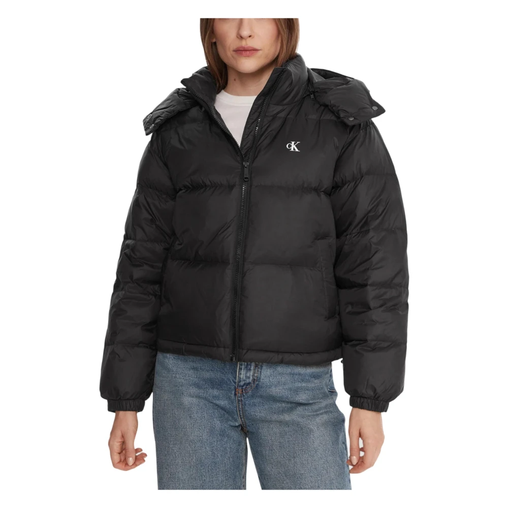 Calvin Klein Jeans Women's Black Winter Jackets, M, Essential Midweight Puffer Jacket