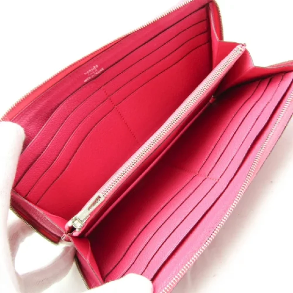 Hermès Vintage Pre-owned Leather wallets Pink Dames